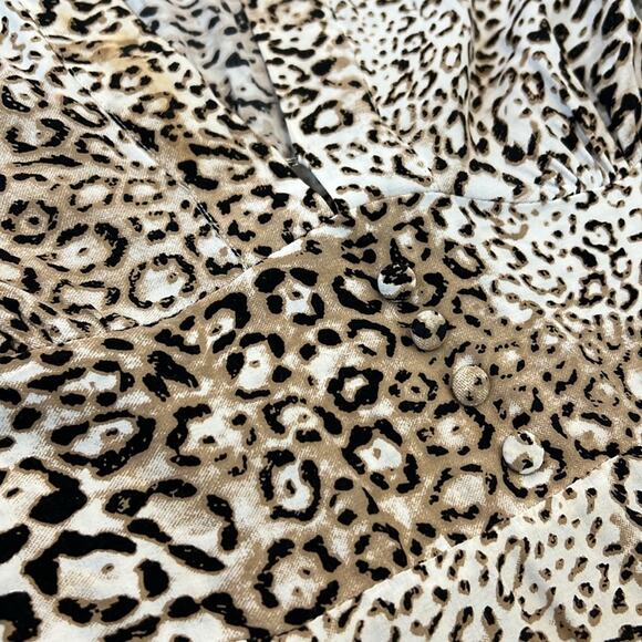 EUC FAITHFULL THE BRAND Marie Louise Midi Dress Mila Animal Print Womens Size 6 - Picture 7 of 16